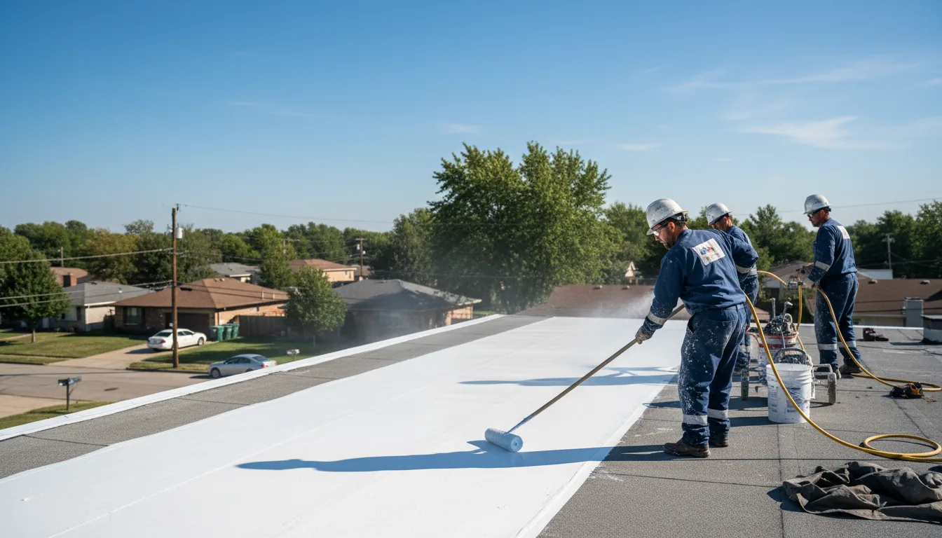 Commercial roof coating in Mapleton, KS near me